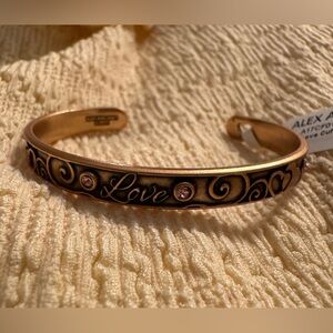 Alex and Ani Love Cuff Bracelet- NWT